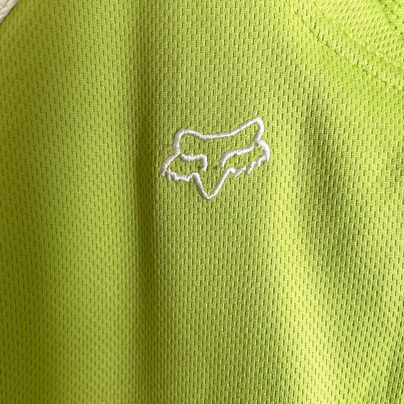 FOX Racing Jersey Woman's XL Green Breathable Back Pocket Cycling Performance - Picture 5 of 10